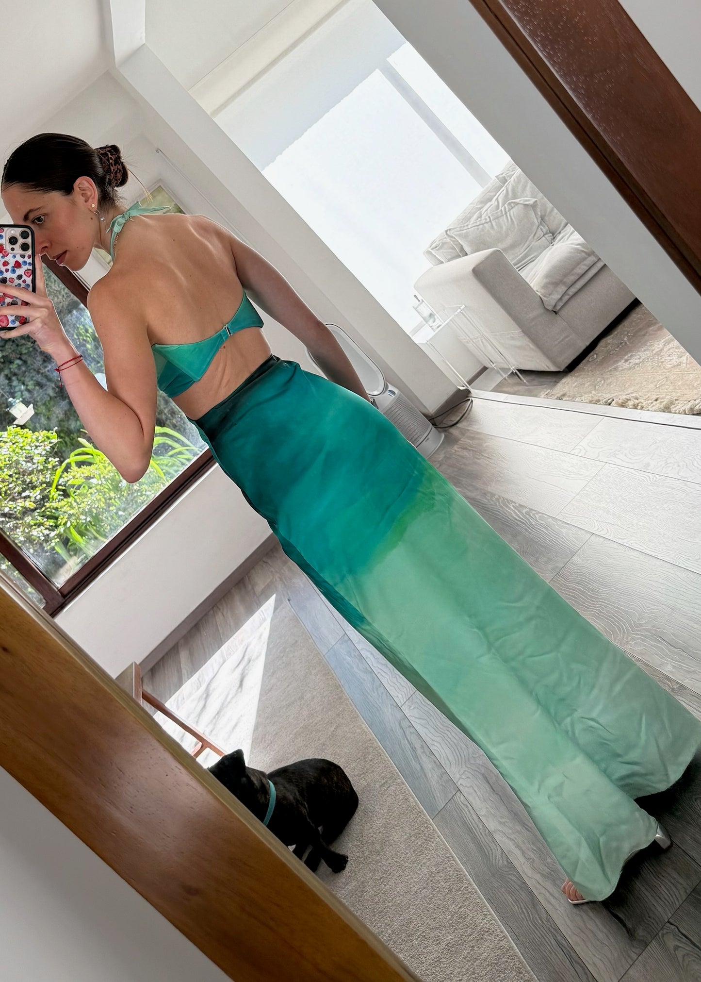 VESTIDO DEGRADADO CON CUT OUTS