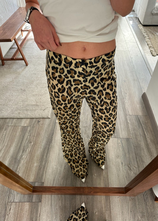 PANTALÓN SEE THROUGH DE ANIMAL PRINT