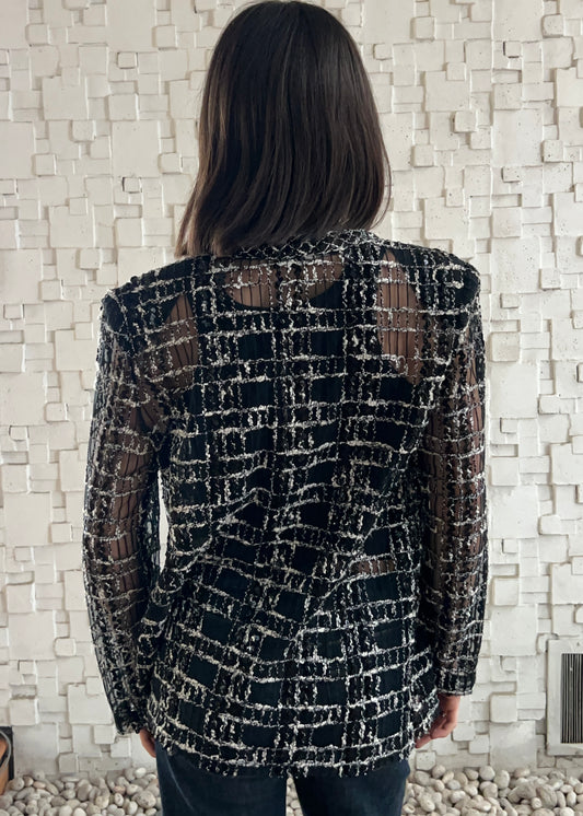 CHAQUETA TEJIDO TIPO TWEED