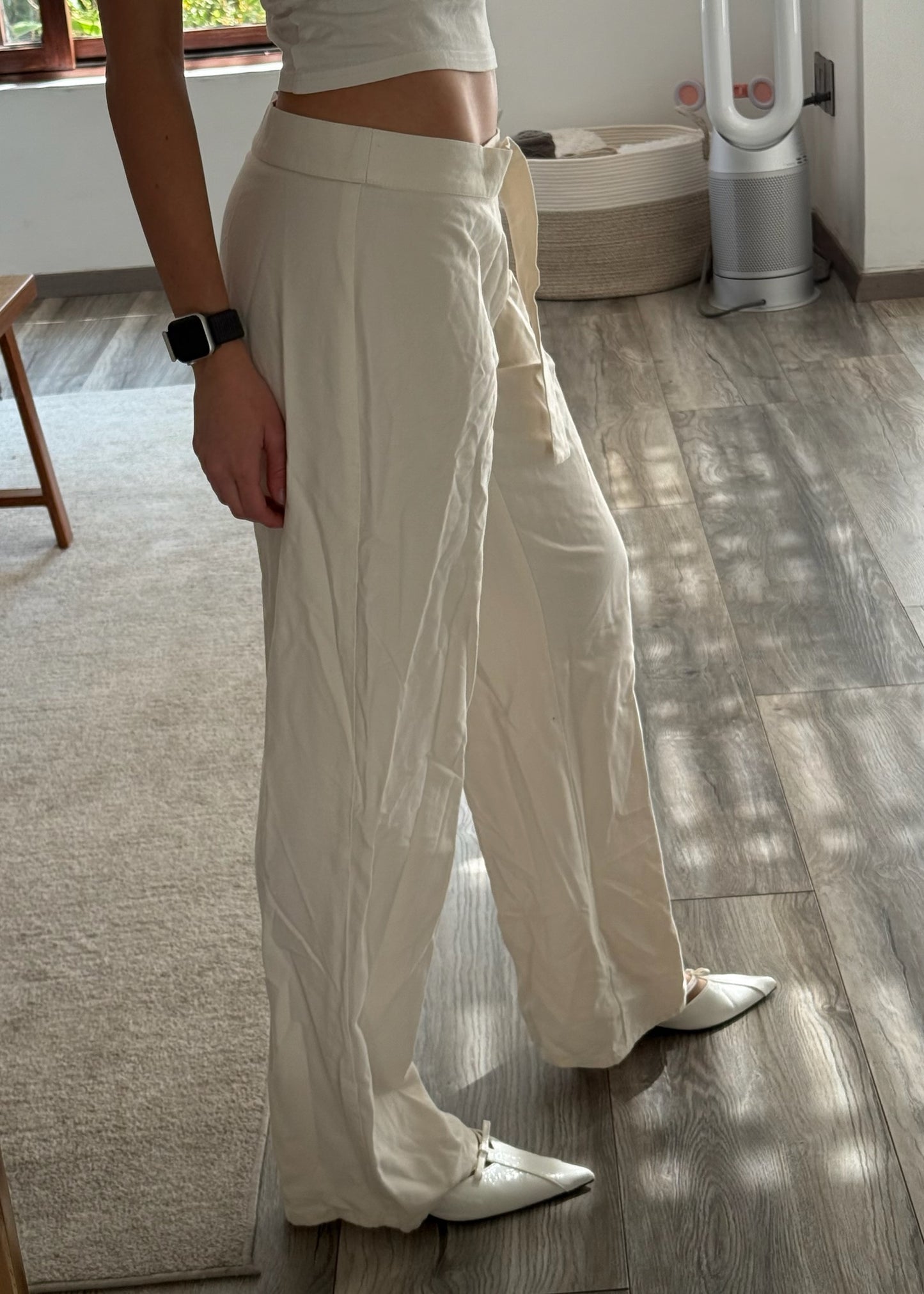 PANTALÓN LIGERO CREMA