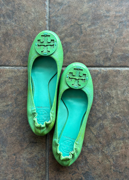TORY BURCH GREEN FLATS