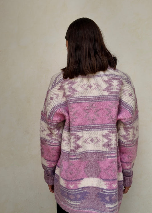 CARDIGAN FLUFFY ROSA