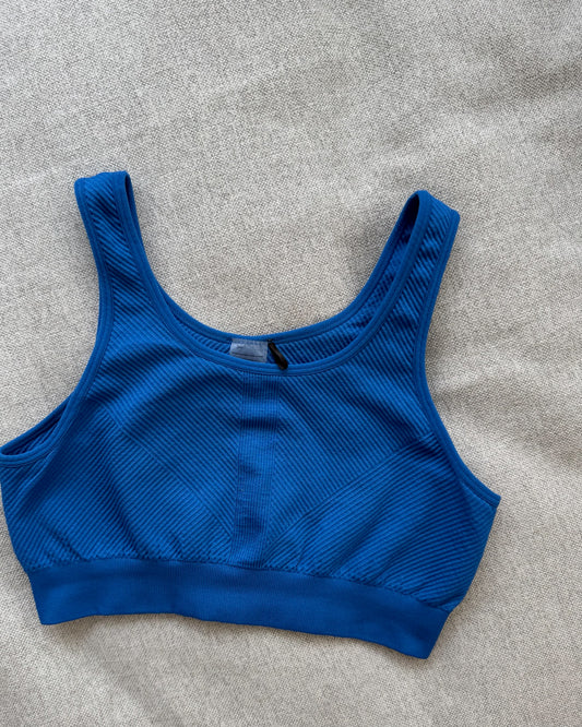 SPORTS BRA AZUL ELÉCTRICO