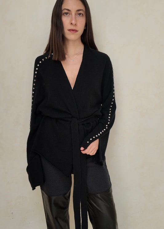 CARDIGAN CRUZADO CON ESTOPEROLES