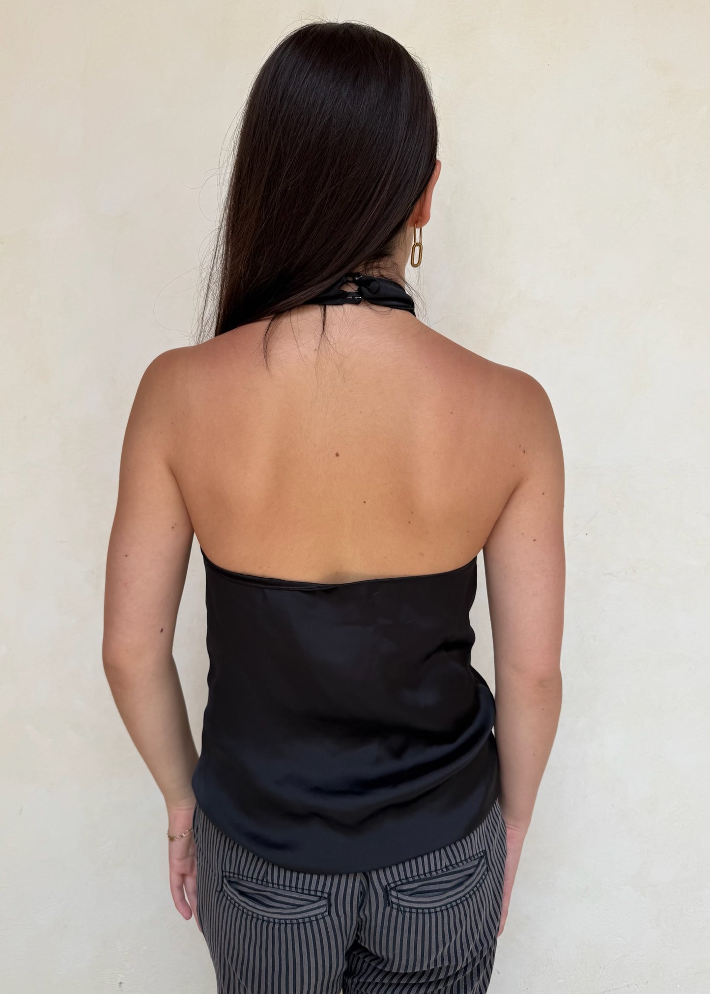 BLUSA SATINADA HALTER