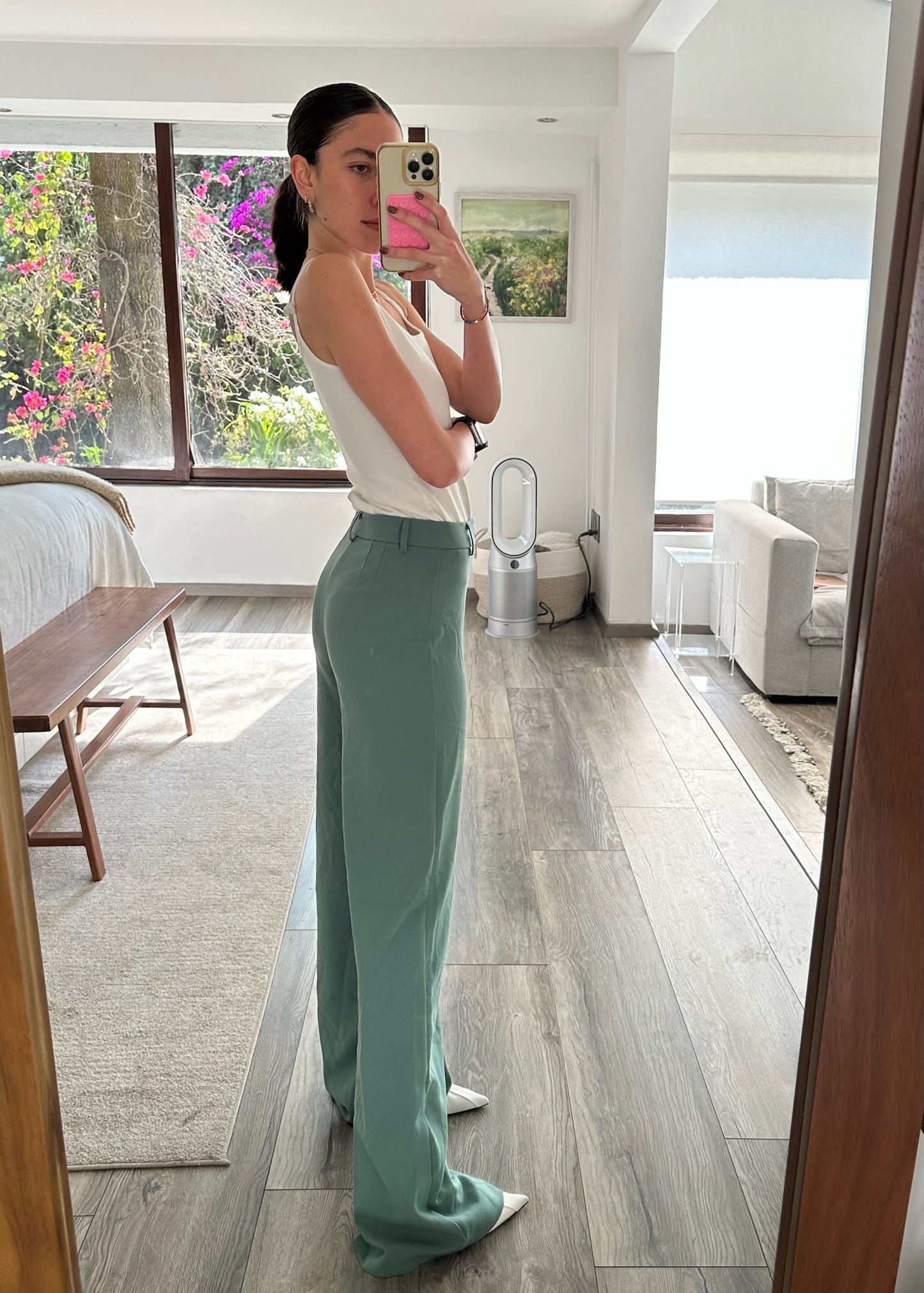 PANTALÓN VERDE FULL LENGTH