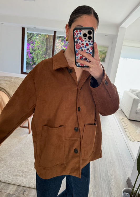 SHACKET DE TIPO GAMUZA