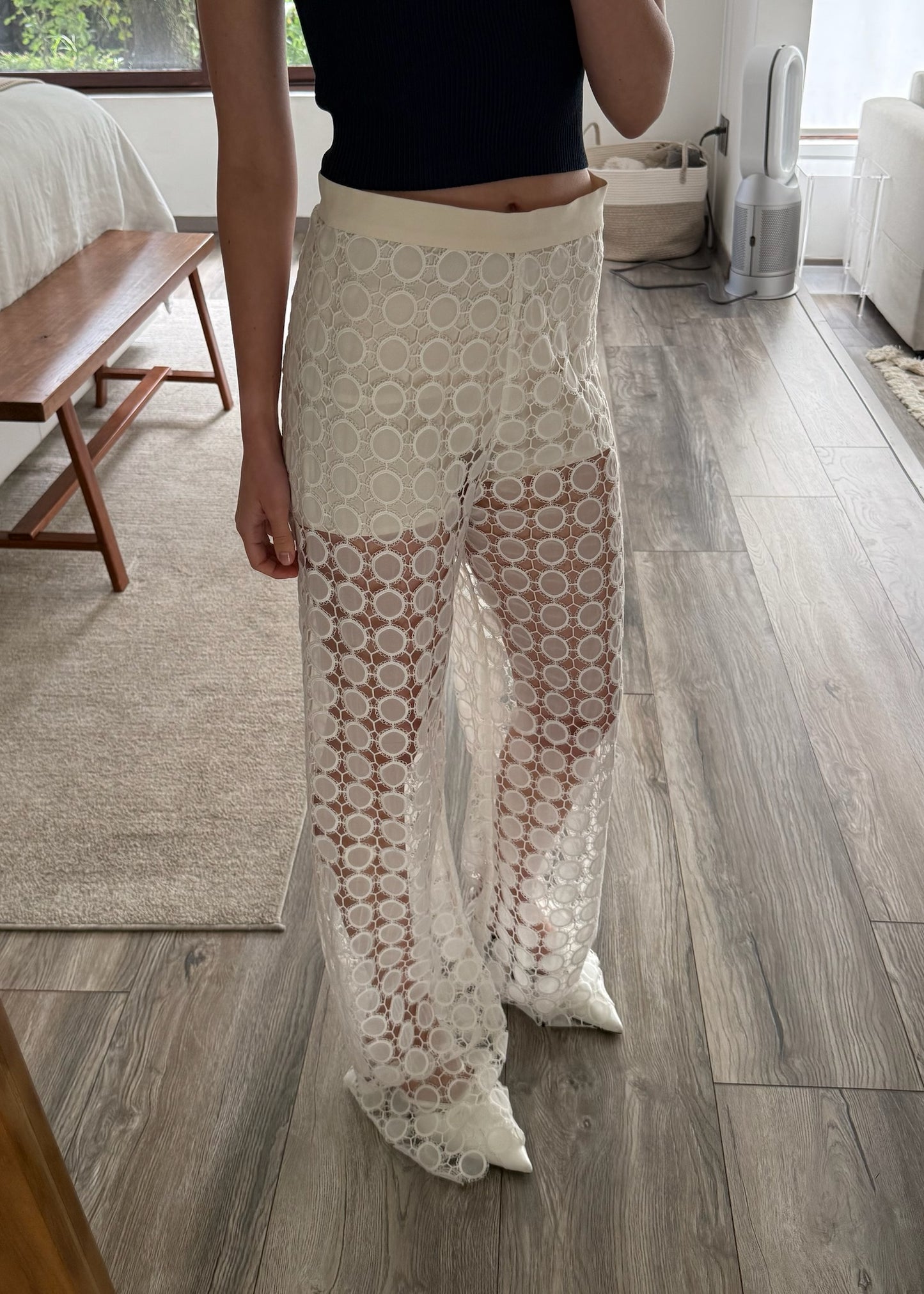 PANTALÓN BLANCO SEE THROUGH