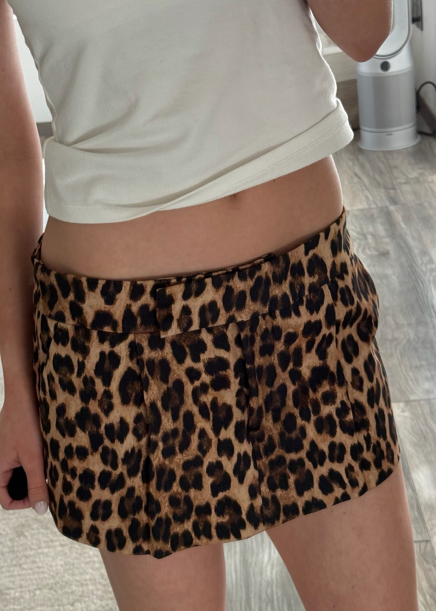 SKORT MINI DE ANIMAL PRINT