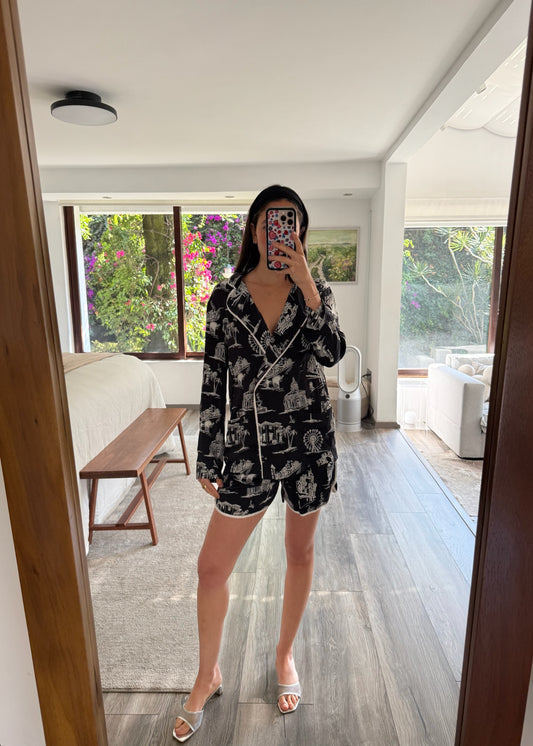 SET DE TIPO PIJAMA CON PRINT