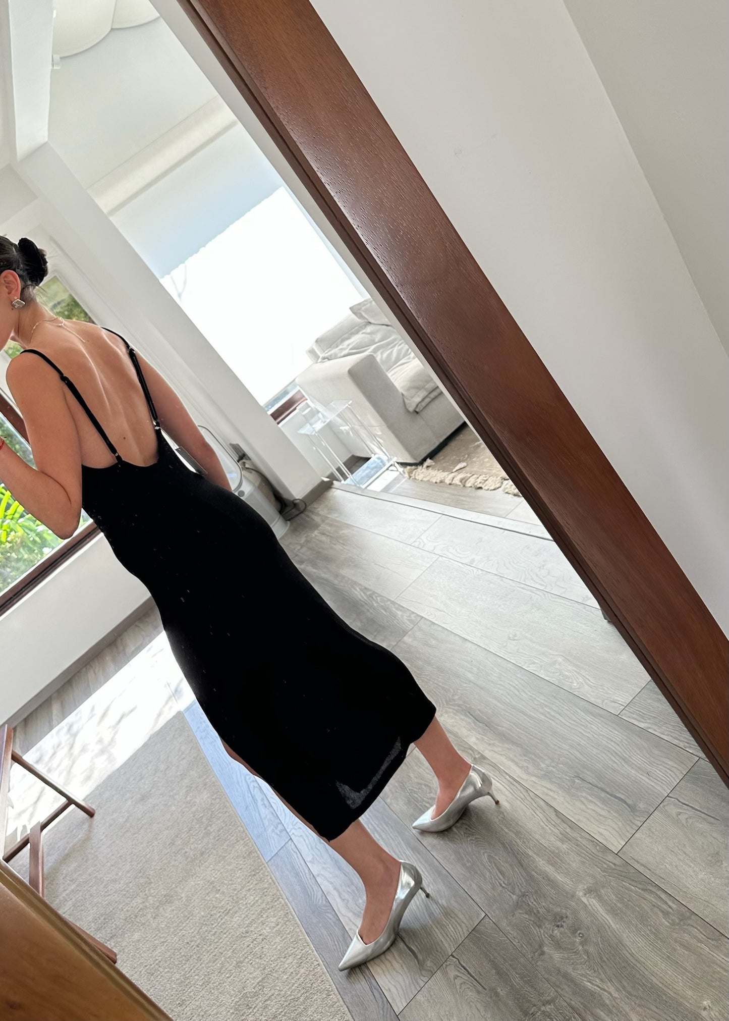 VESTIDO SLIP NEGRO