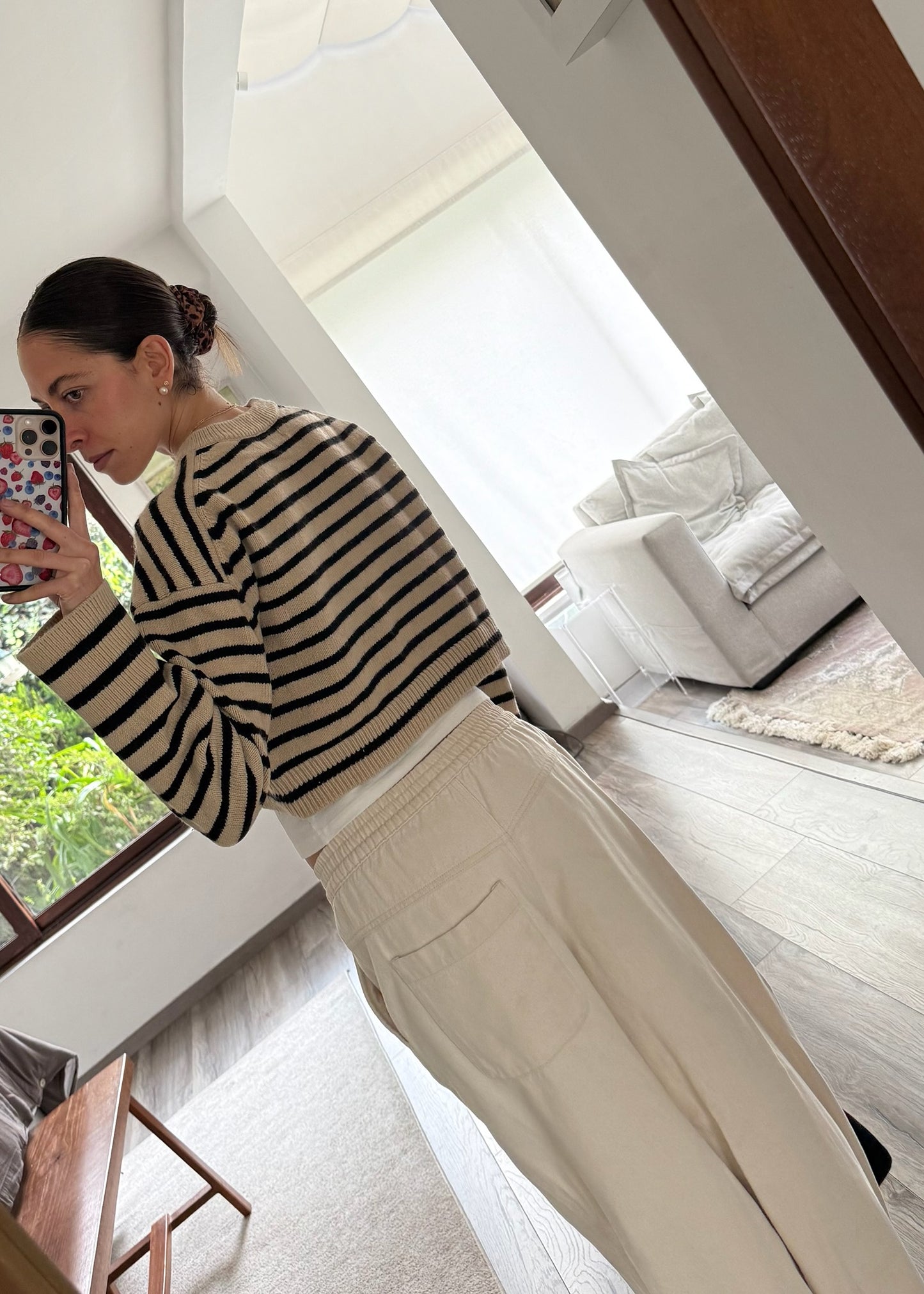 SUÉTER CROPPED STRIPED