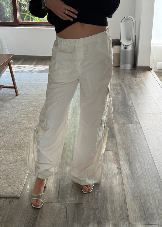 PARACHUTE PANTS BLANCOS