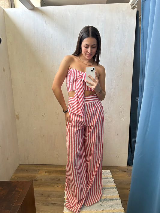 SET STRIPED TOP Y PANTALON