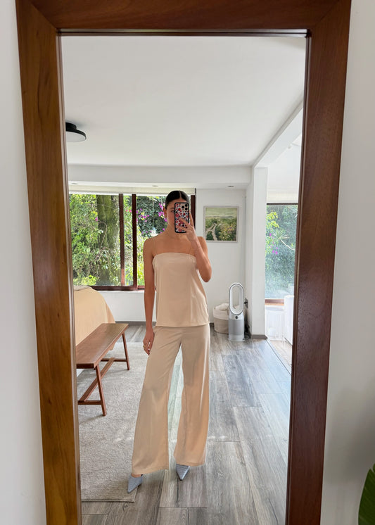 SET CHAMPAGNE SILKY
