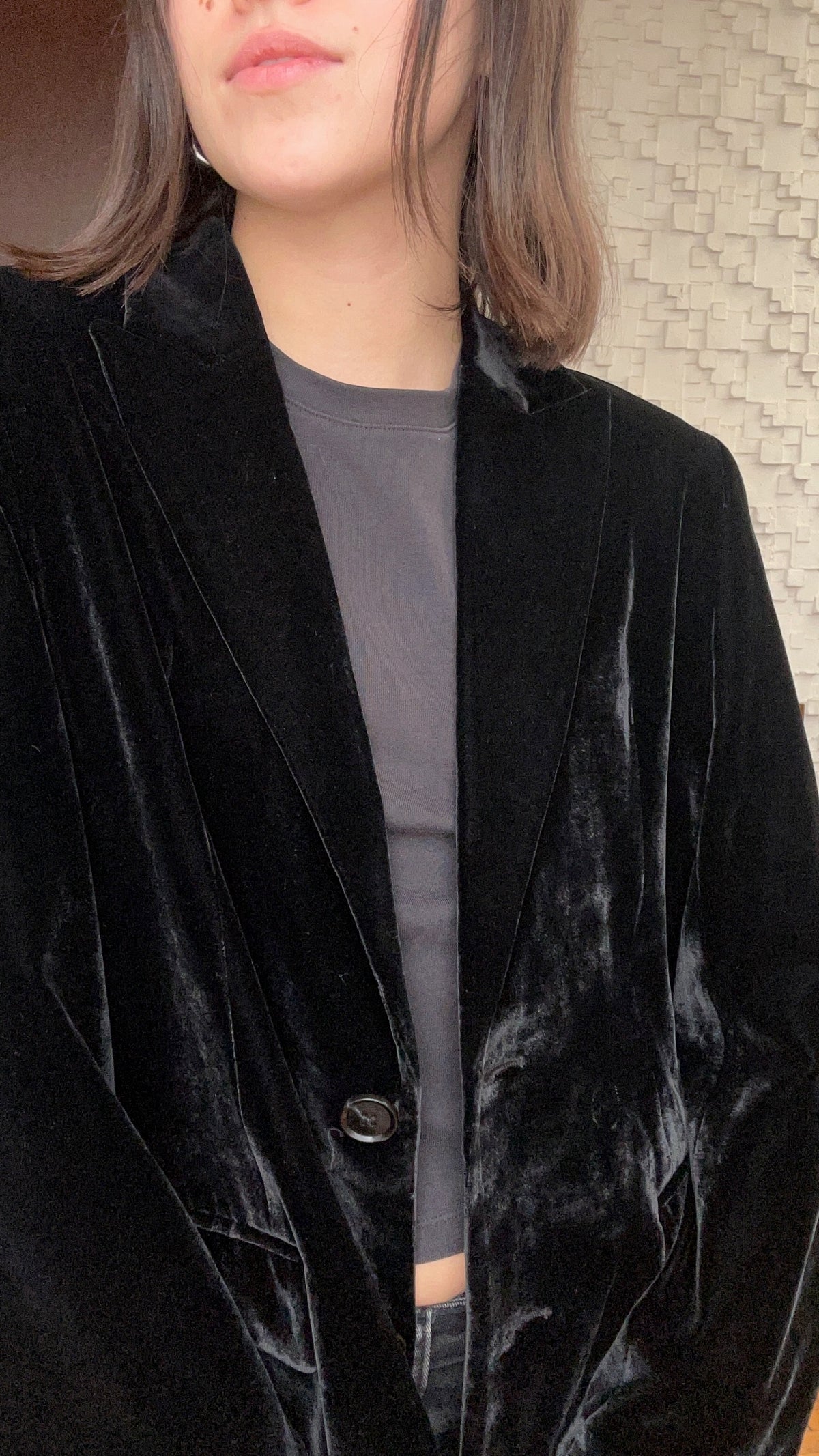 BLAZER TERCIOPELO NEGRO