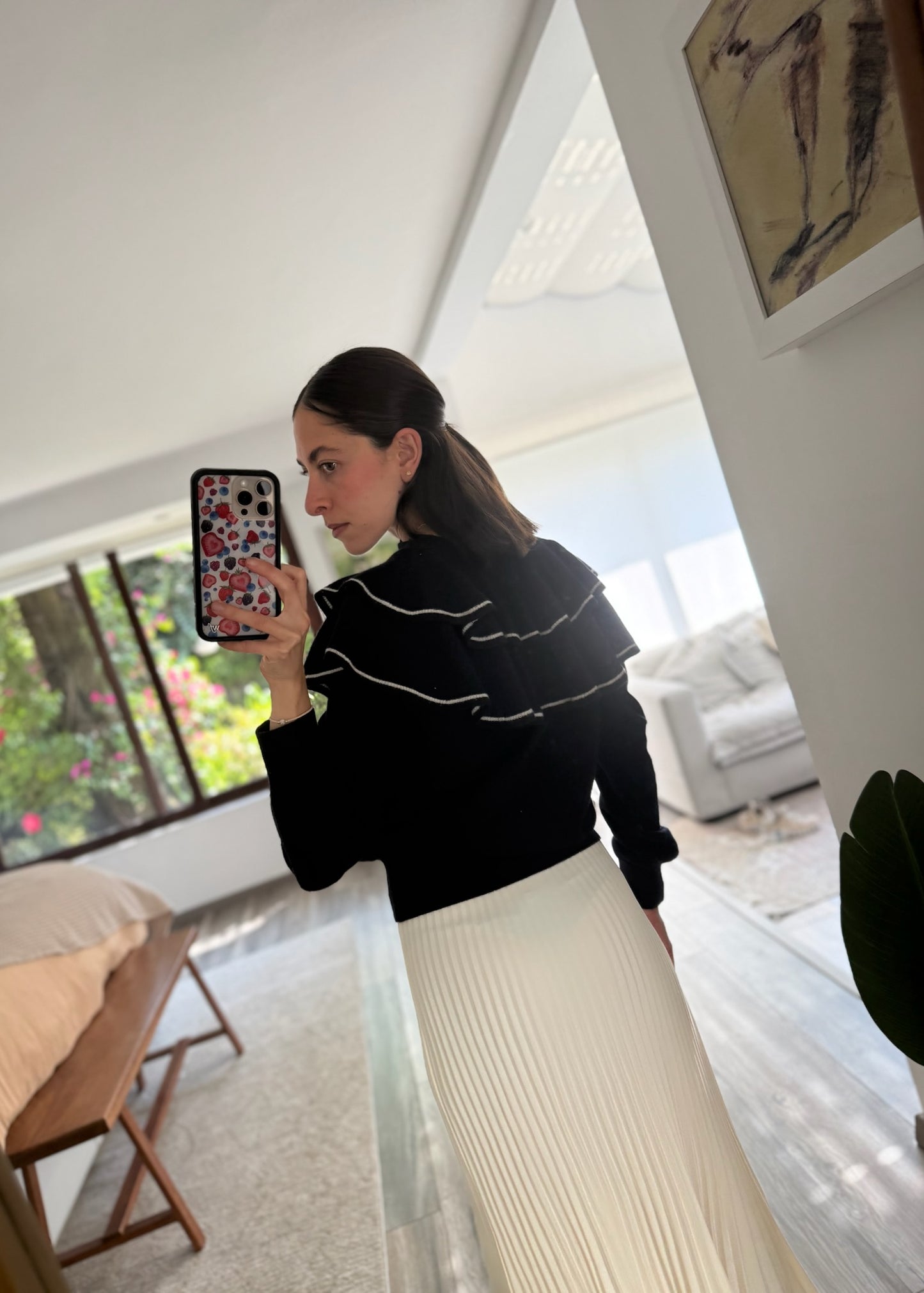 CARDIGAN NAVY CON OLANES