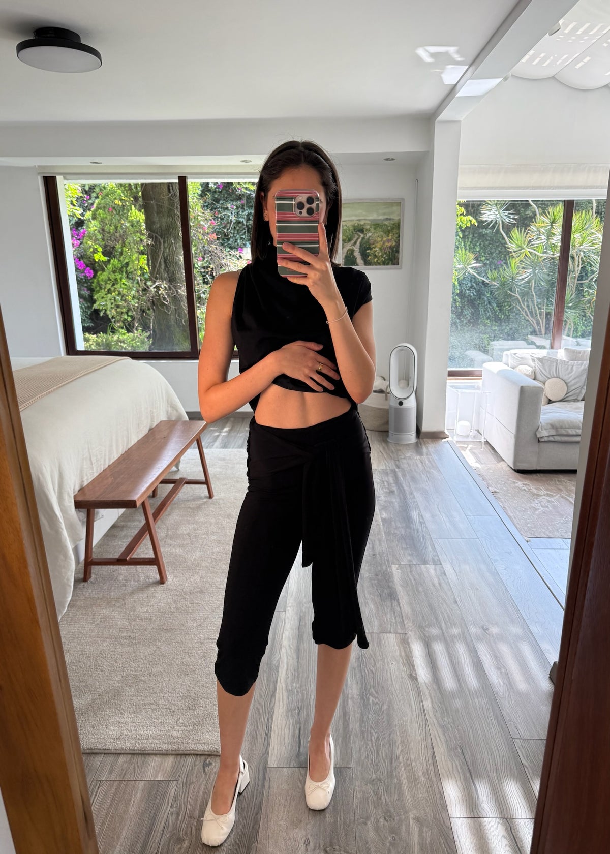 CAPRI PANTS NEGROS WRAP UP