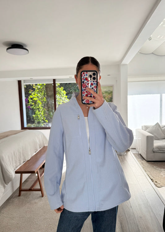 CHAMARRA BABY BLUE DE TIPO PANA