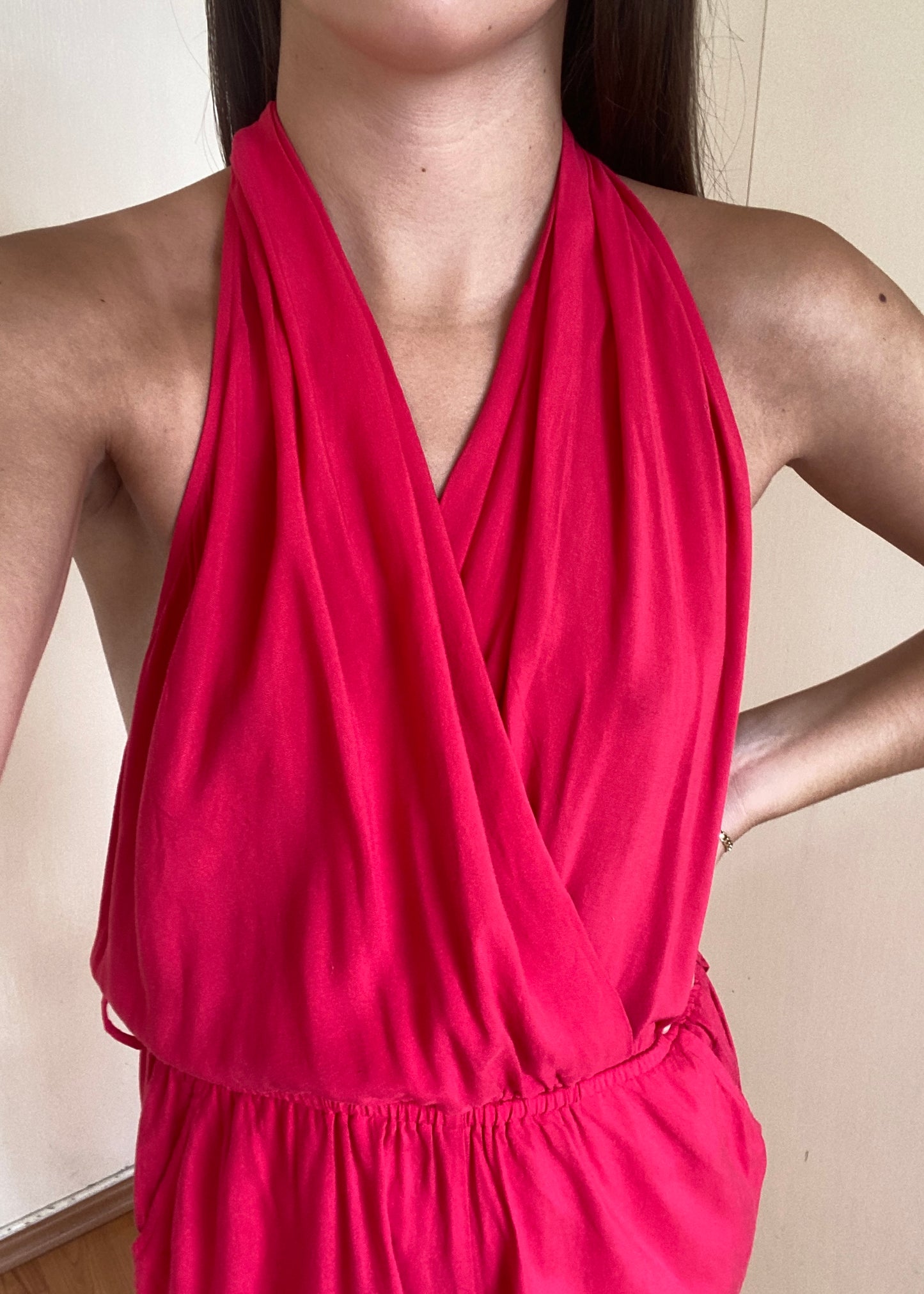 JUMPER HALTER ROJO