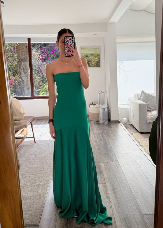 VESTIDO MAXI STRAPLESS