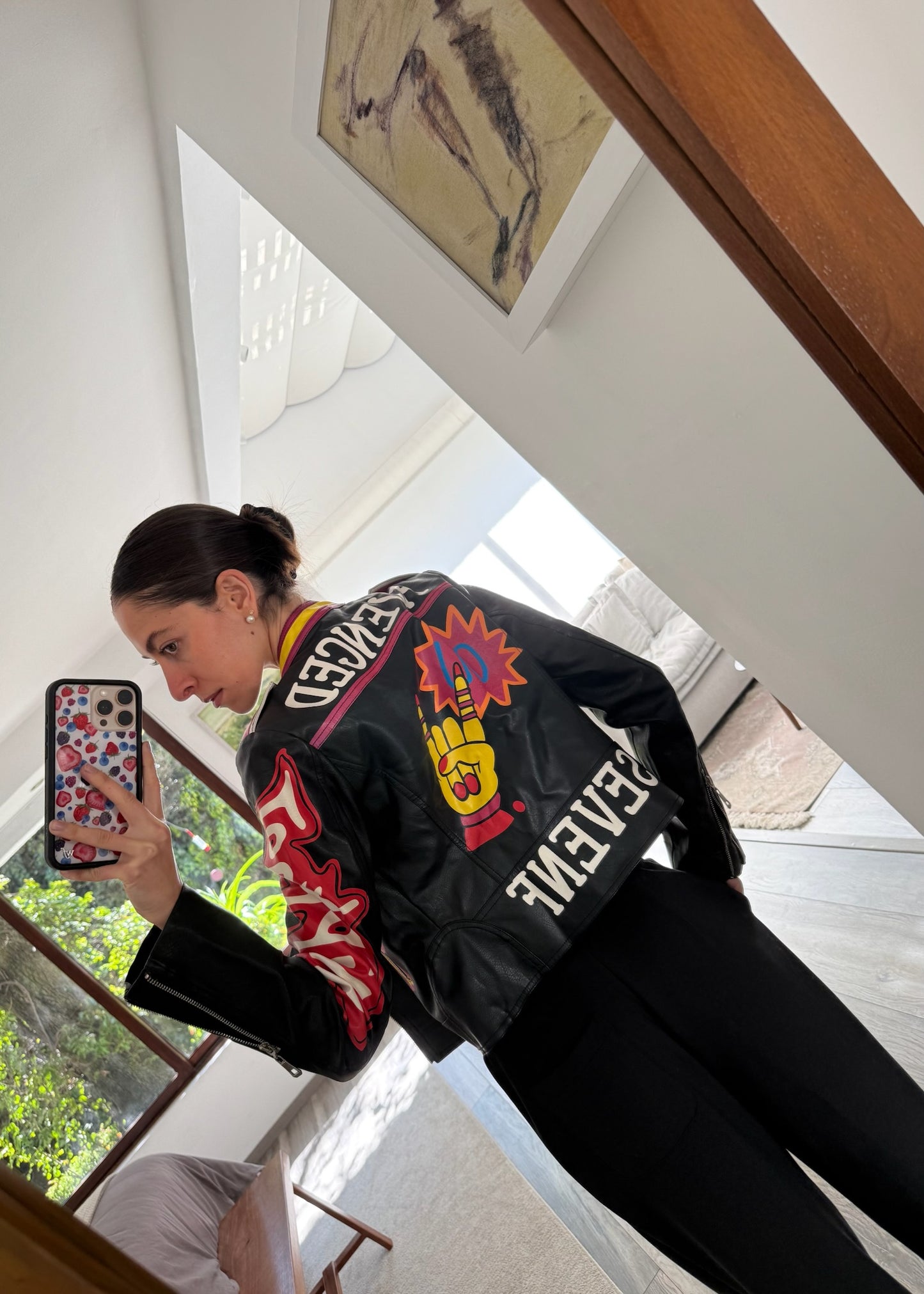 MOTO JACKET CON DIBUJOS