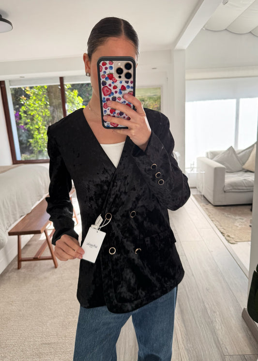 BLAZER VELVET NEGRO