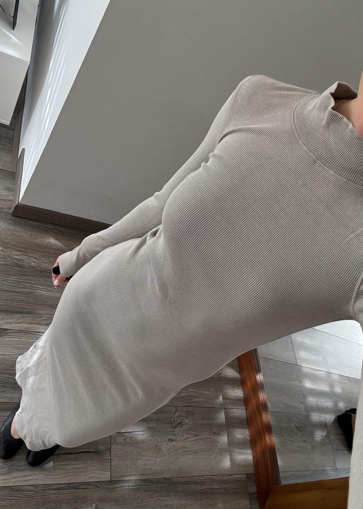 VESTIDO MIDI CASUAL RIBBED
