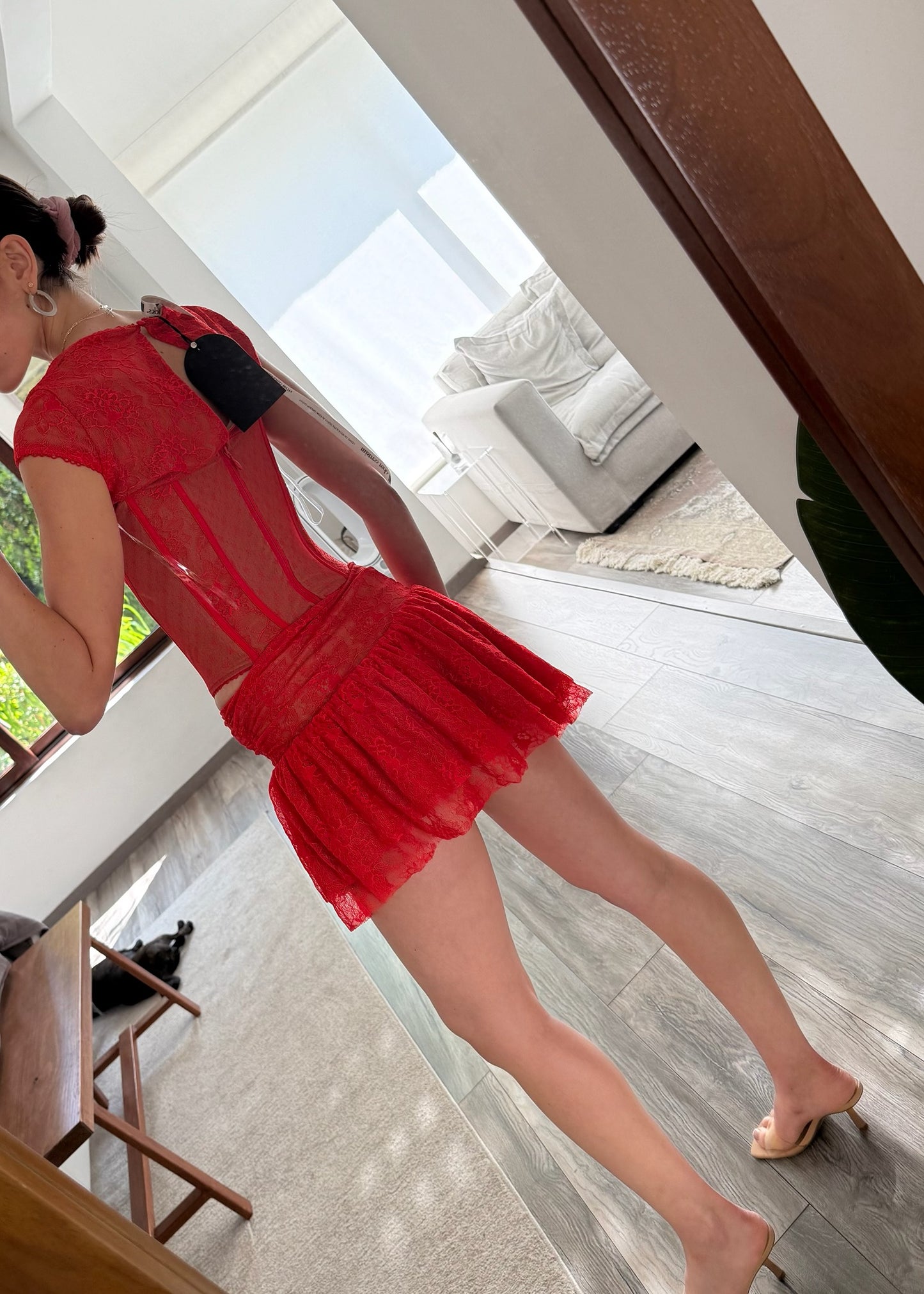 SET LACEY HOT RED