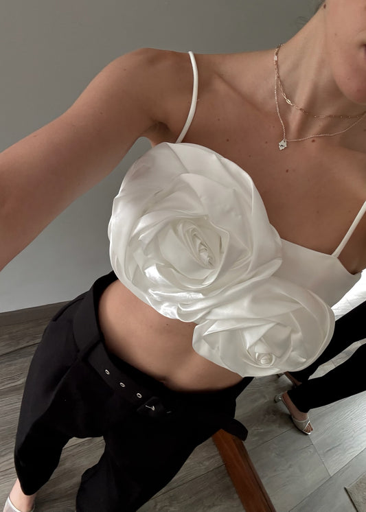 TOP CON FLORES SHINY