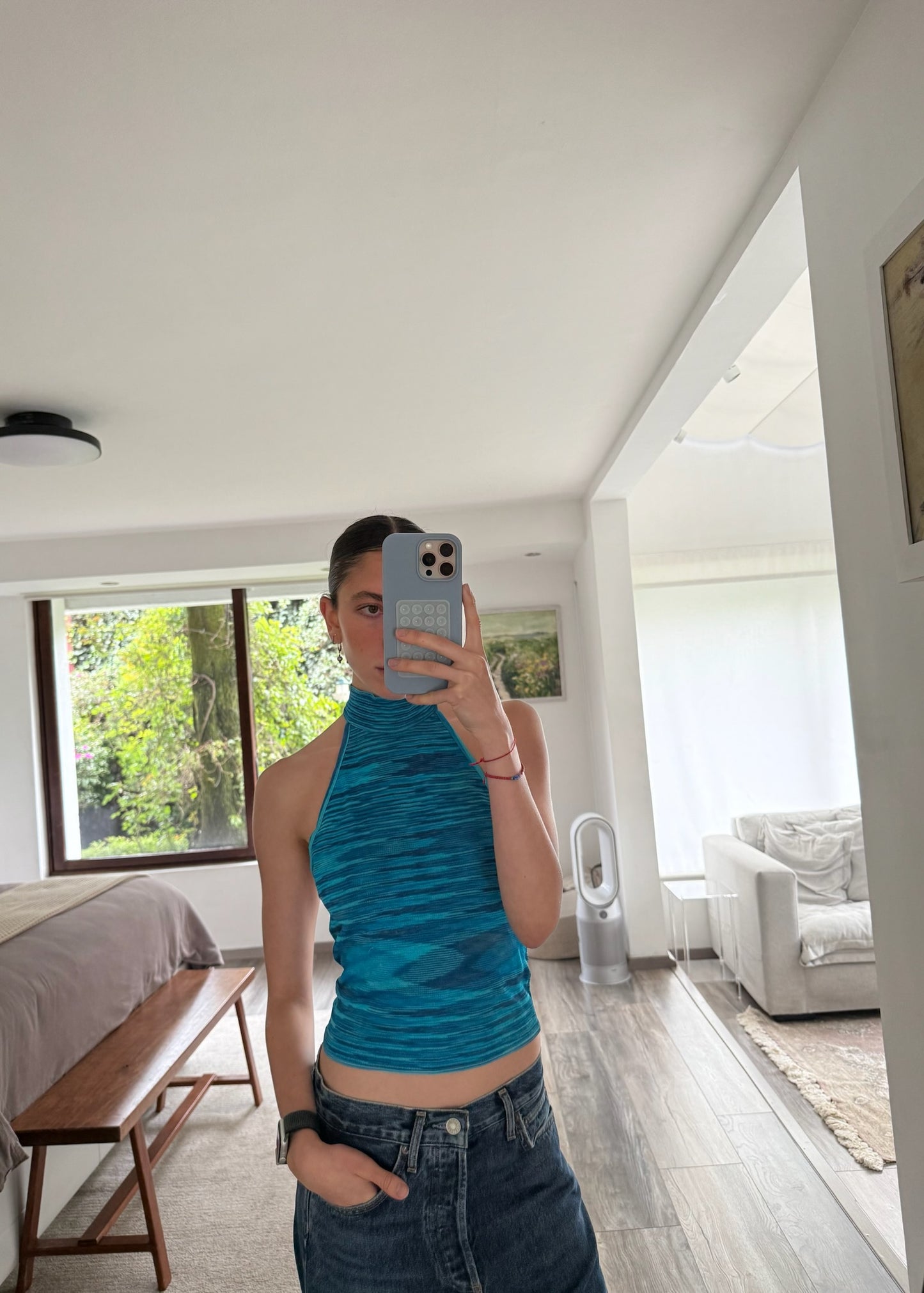 HALTER TOP SHADES OF BLUE
