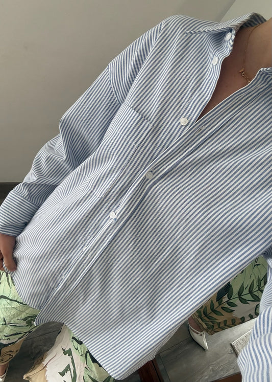 CAMISA STRIPED AZUL