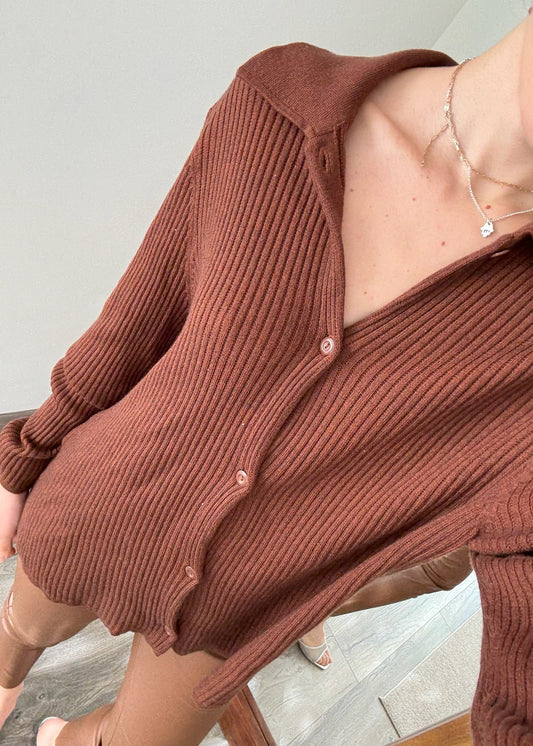 CARDIGAN LOOSE CAFÉ