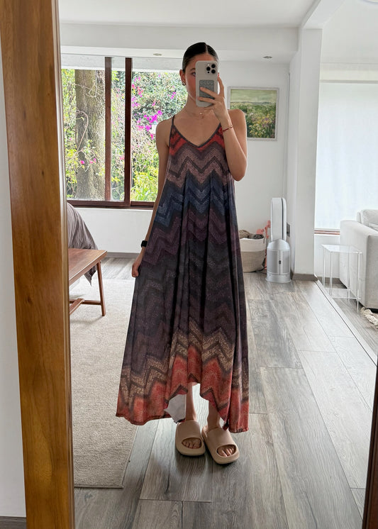 VESTIDO PLAYERO COLORIDO