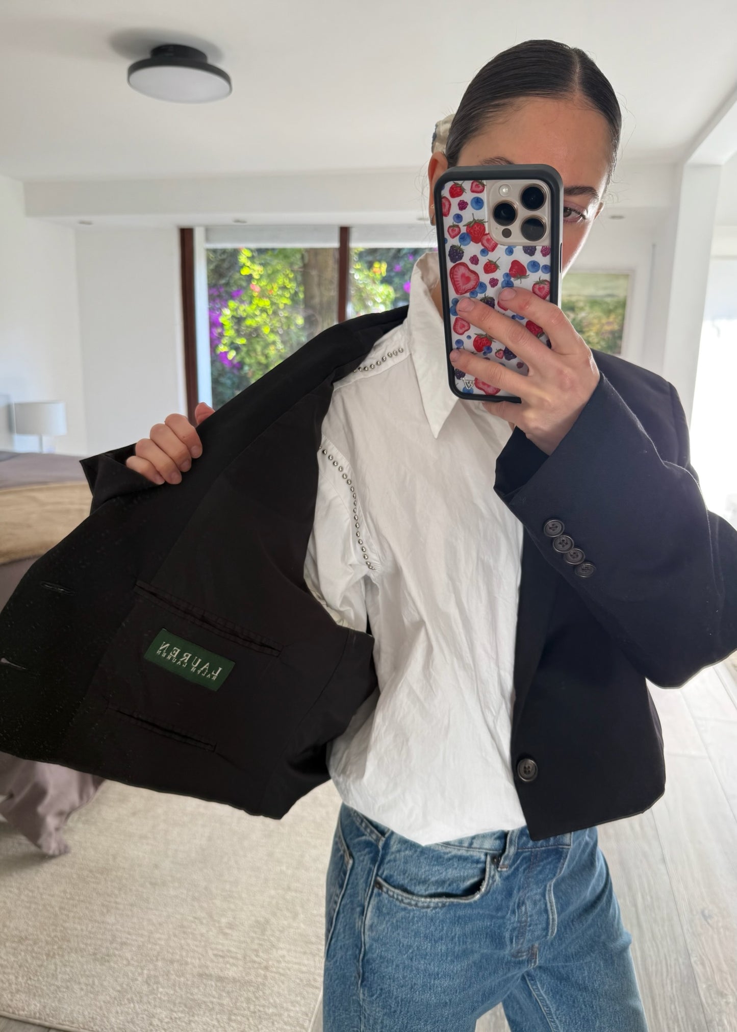 BLAZER CROPPED NEGRO