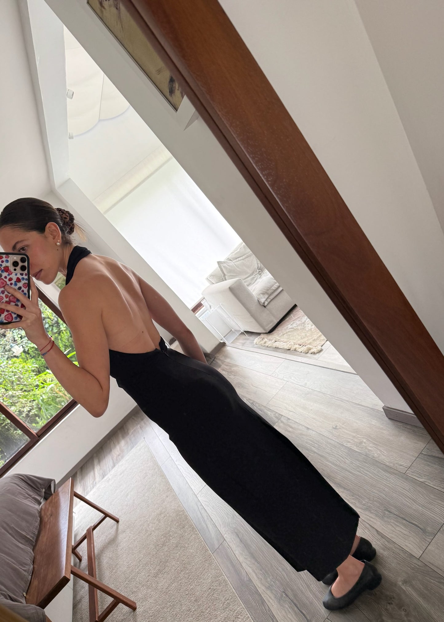 VESTIDO MIDI NEGRO HALTER