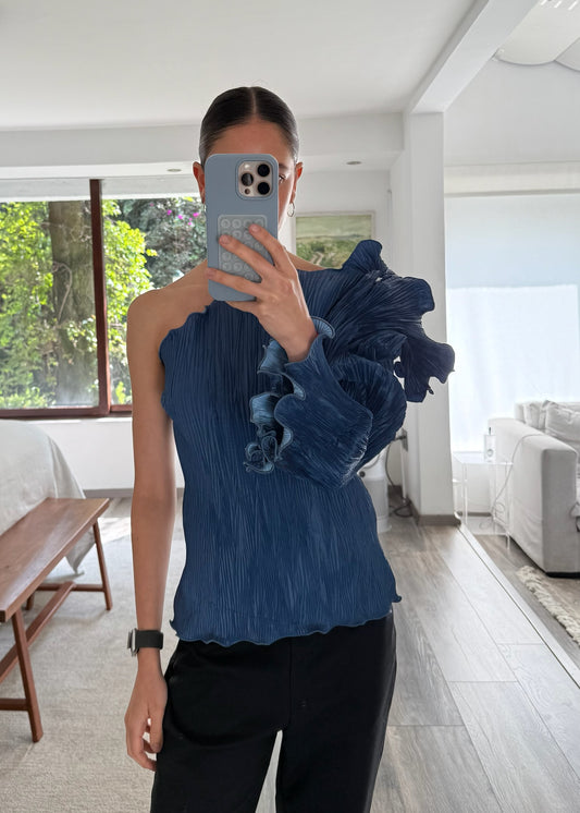 TOP PLIZADO ONE SHOULDER