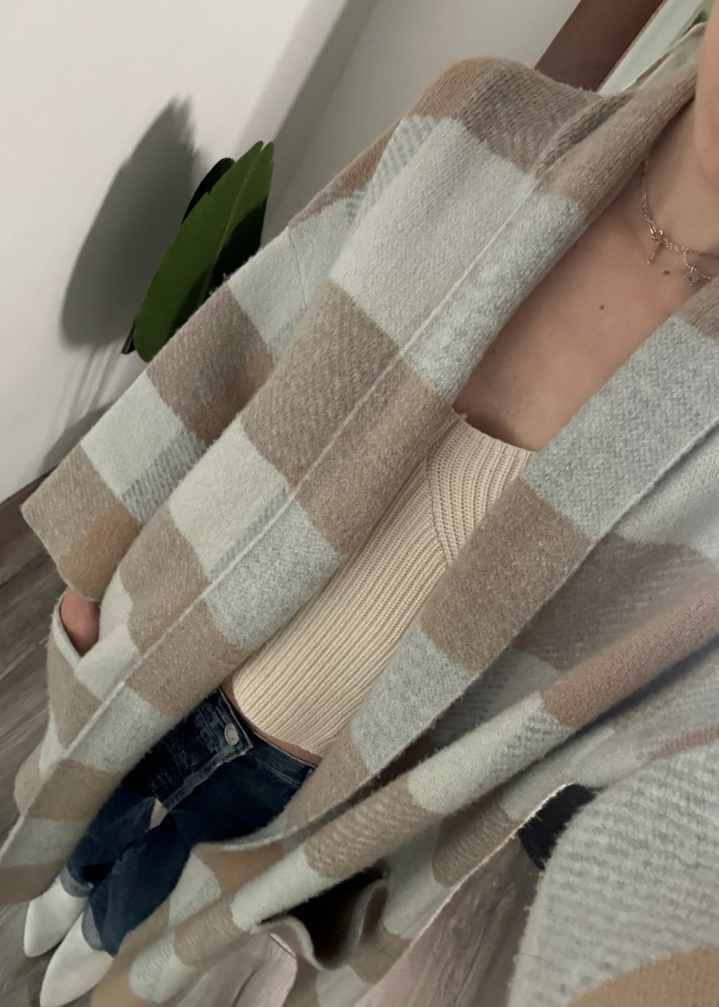 CARDIGAN PRINT CUADROS