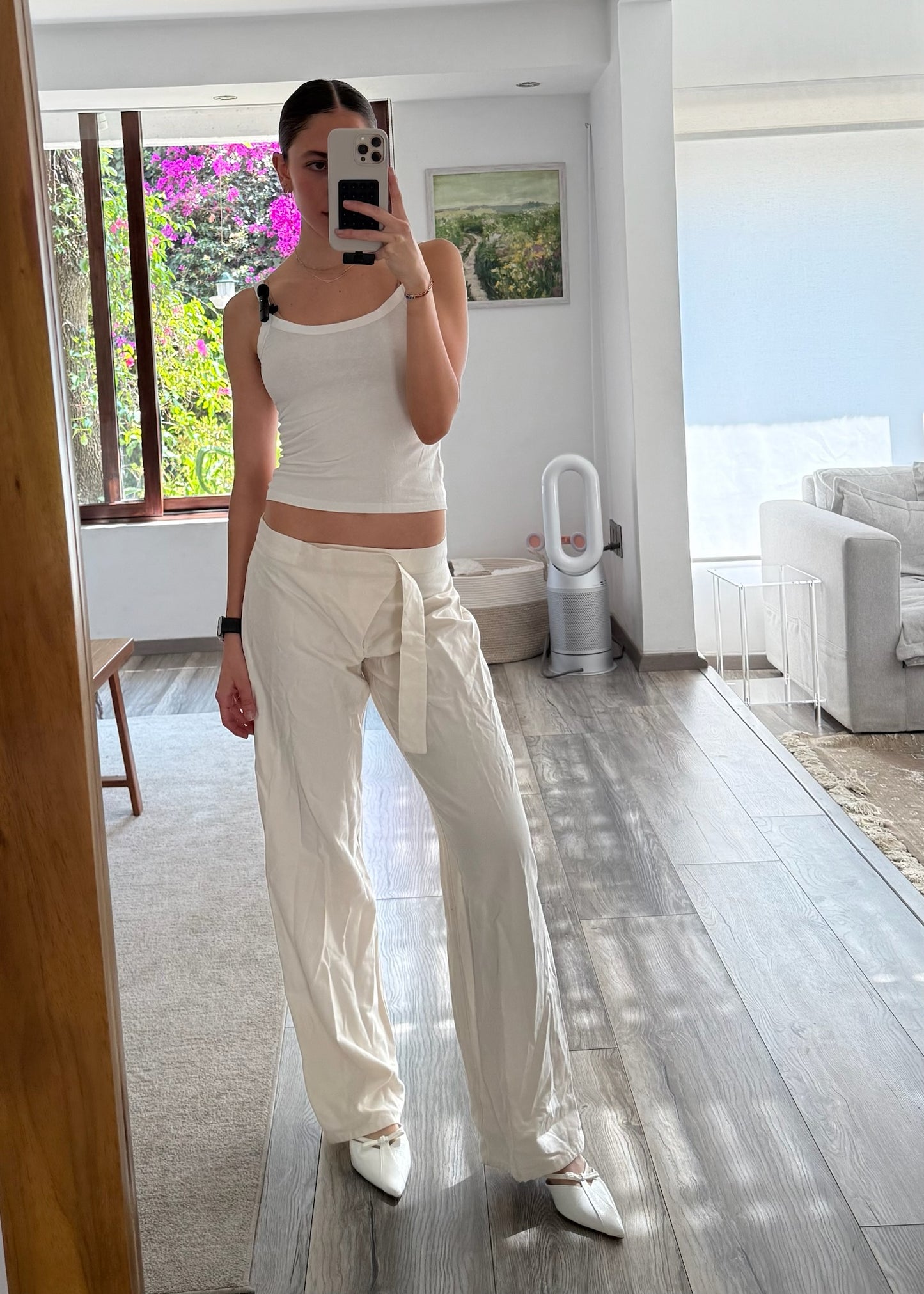 PANTALÓN LIGERO CREMA