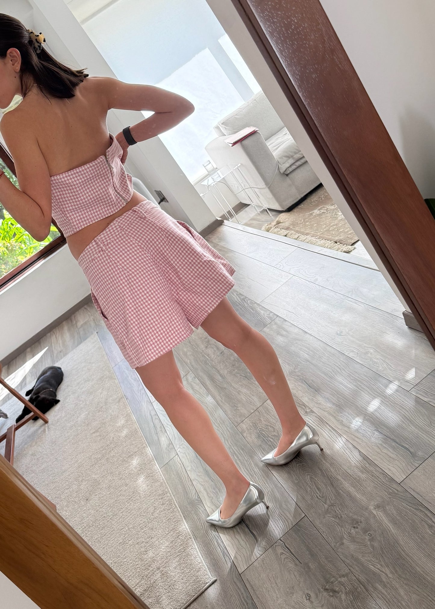 SET ROSA TOP Y SHORT
