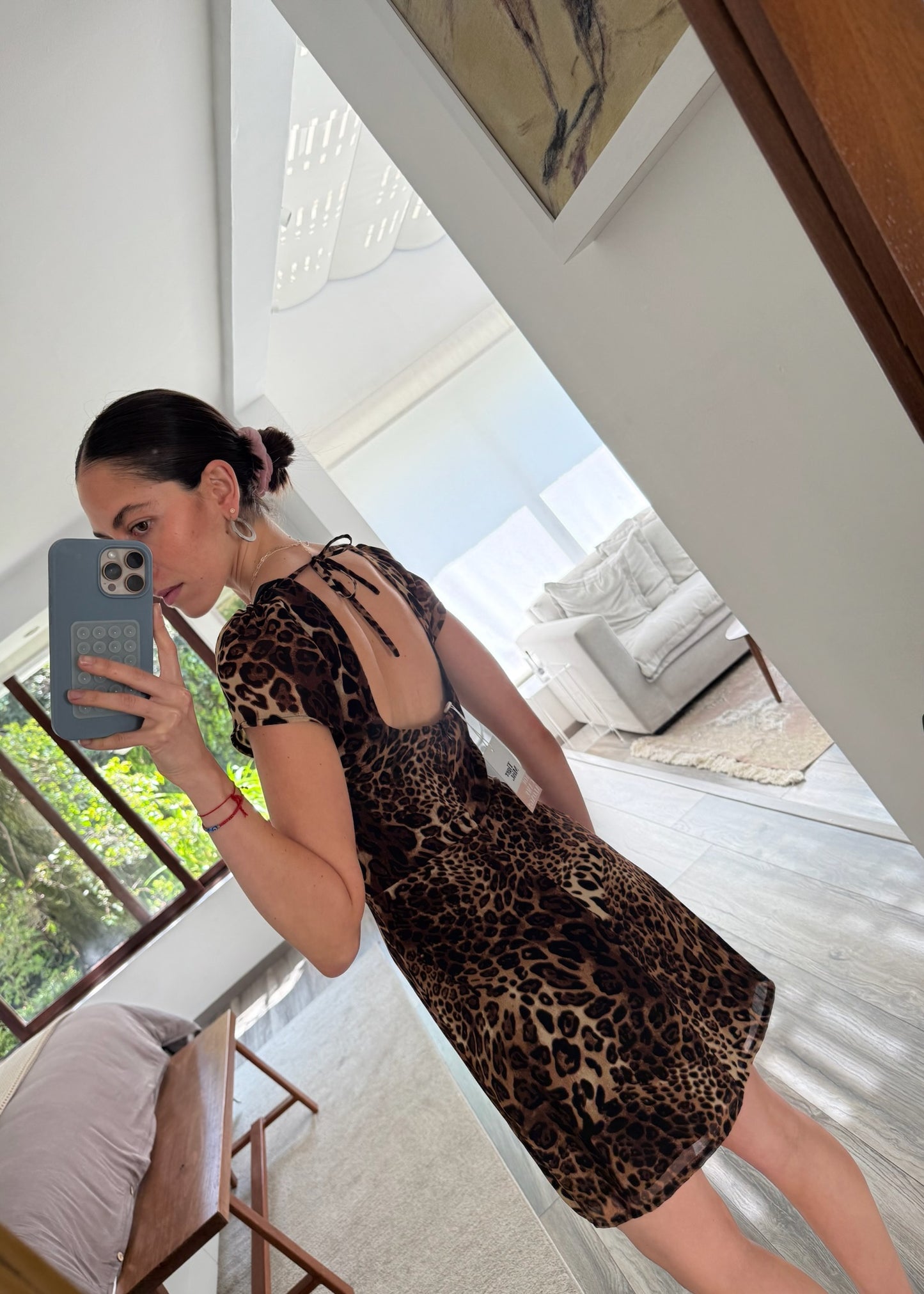 VESTIDO MINI PRINT LEOPARDO