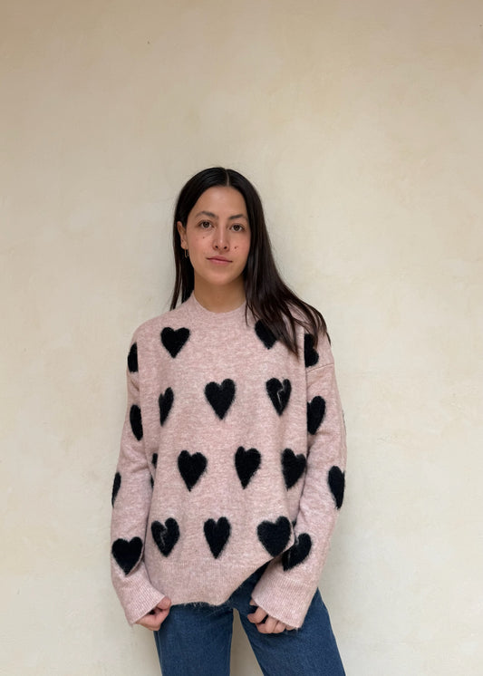 CREWNECK BROKEN HEART ROSA
