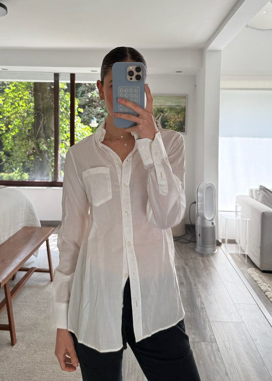 CAMISA BLANCA SEE THROUGH