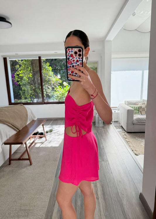 ROMPER HOT PINK