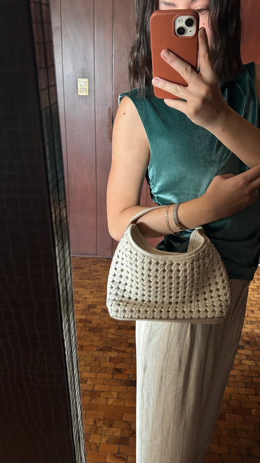 MINI BOLSA DE TEJIDO ENTRELAZADO