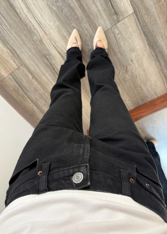 JEANS NEGROS FULL LENGTH