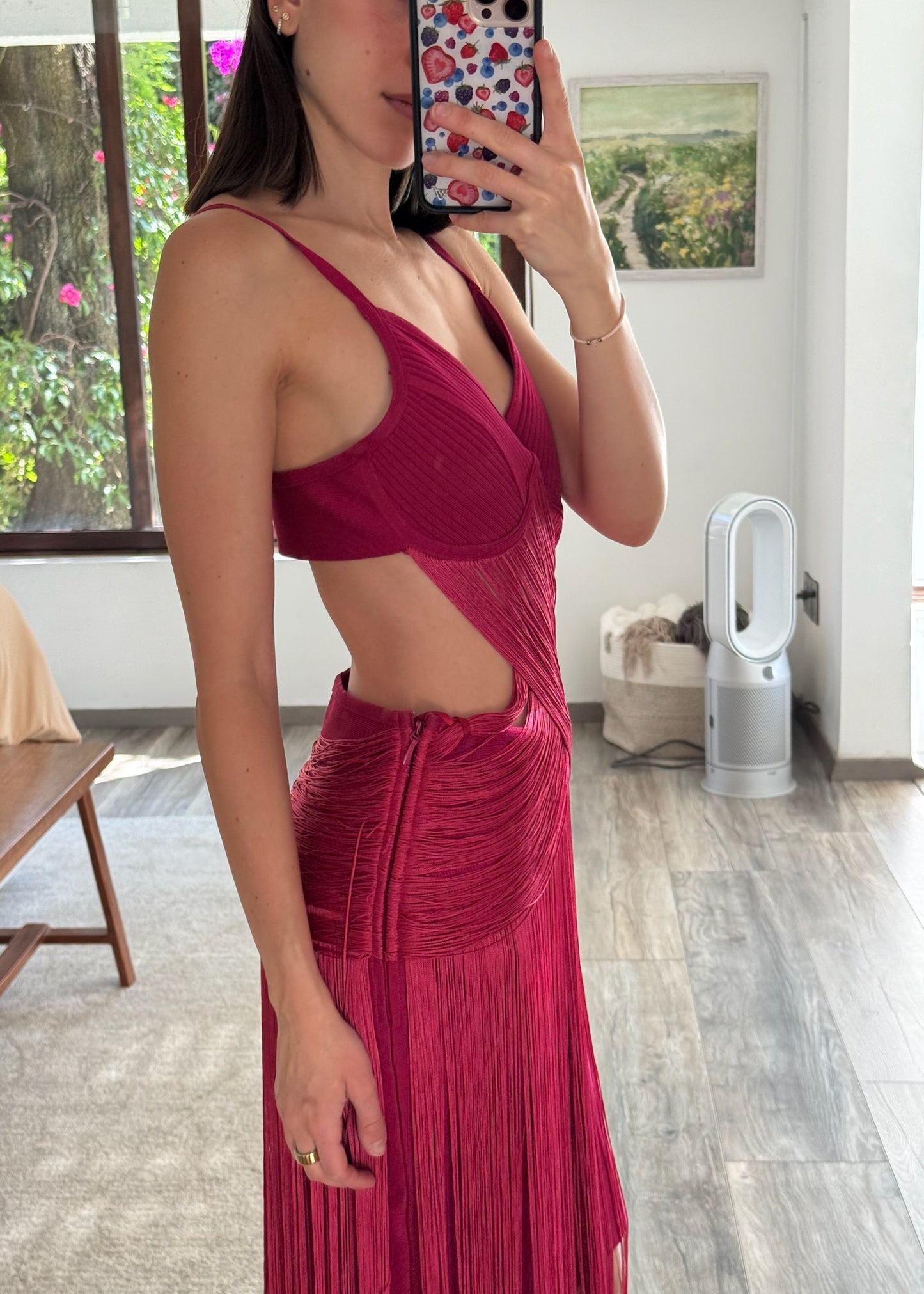 VESTIDO FIUSCA CON FLECOS