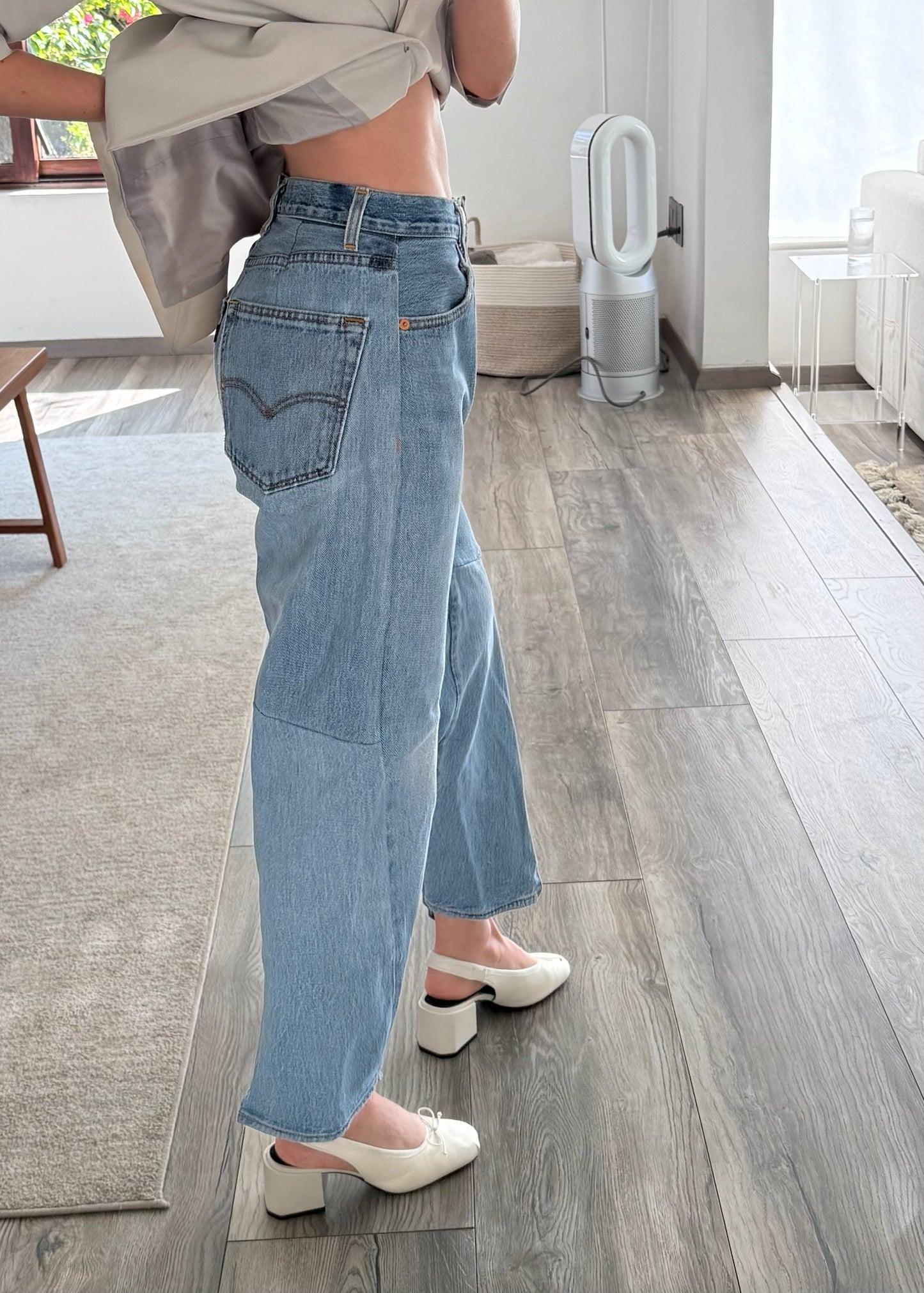 JEANS HIGH RISE ASIMETRICOS