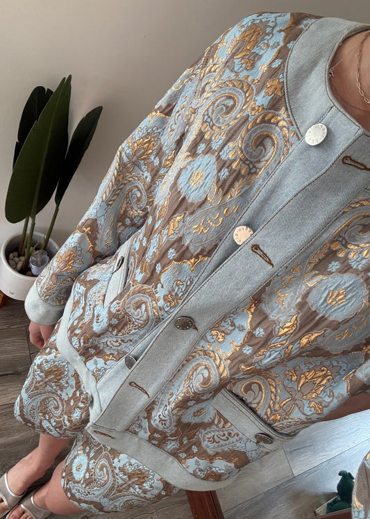 SET SACO Y SHORTS BABY BLUE