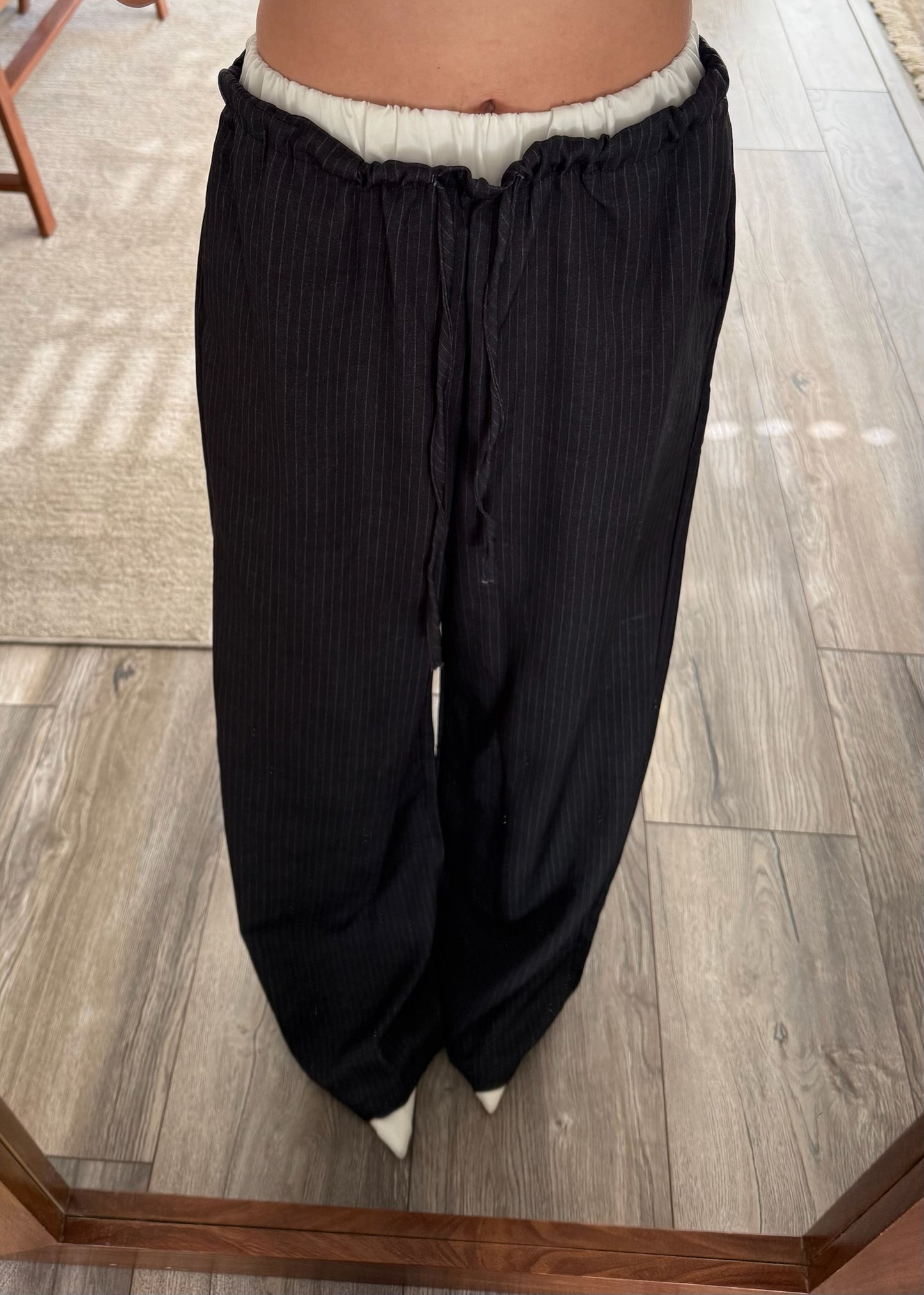 SET PINSTRIPED CHALECO Y PANTALON